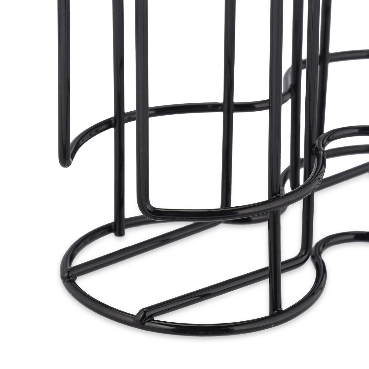 KAPSELHALTER - Schwarz, Metall (18/29/8.5cm) - Relaxdays