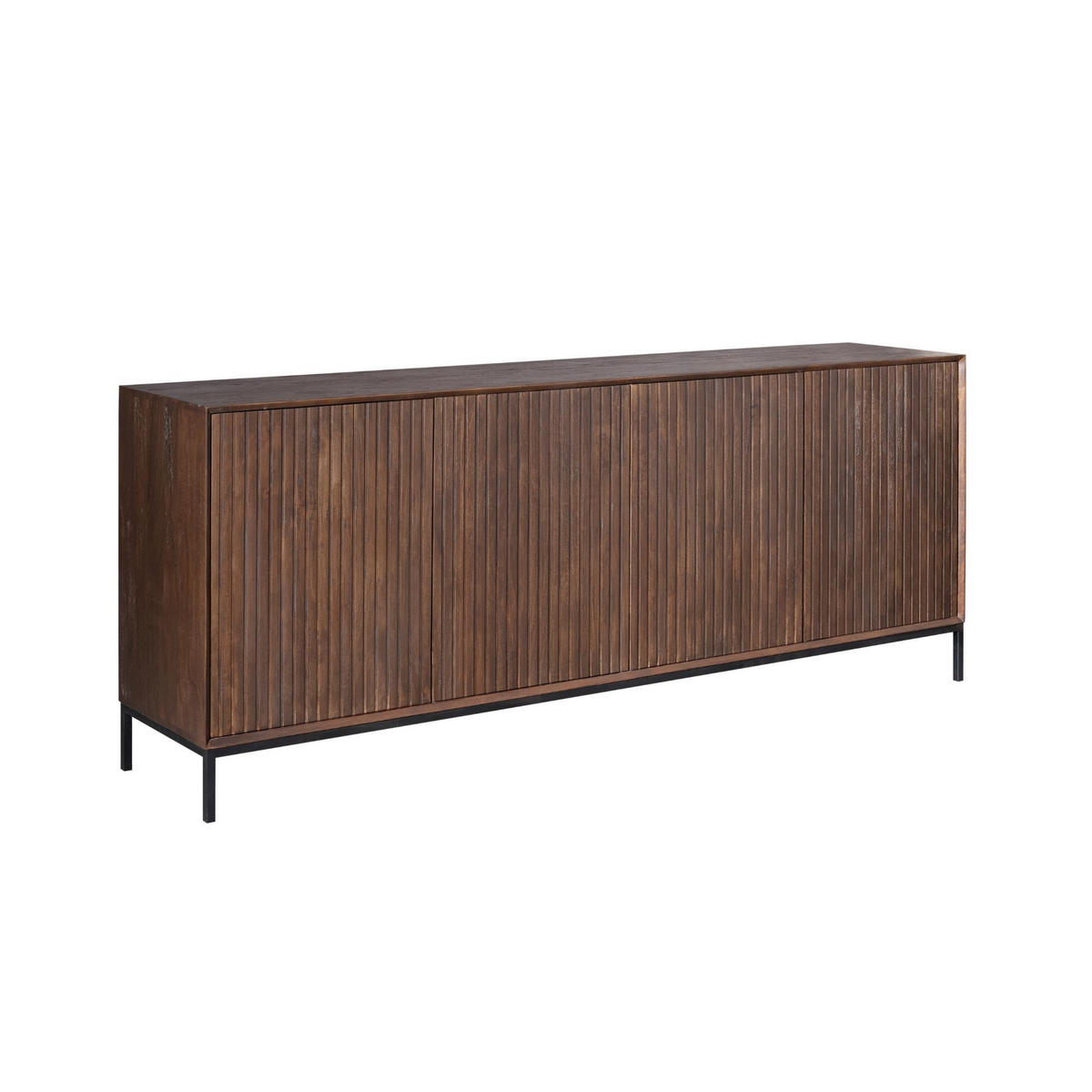 SIDEBOARD Madison Braun 45/210/85 cm - Dunkelbraun, Holz (210/85/45cm) - Starfurn