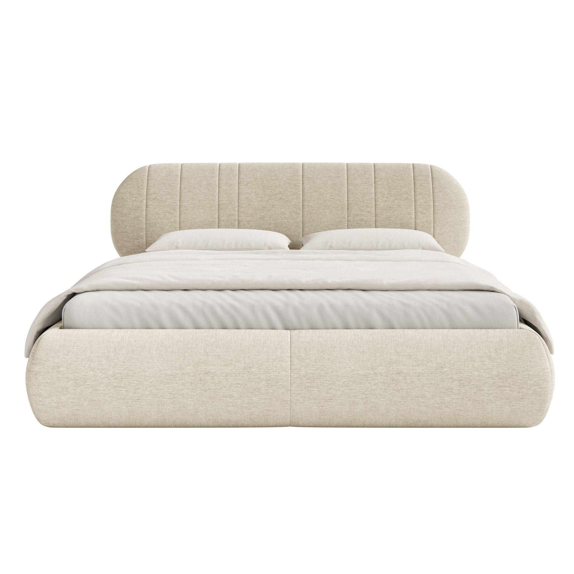 POLSTERBETT Asmelio Beige 180x200 cm - Beige, Holz/Textil (180/200cm) - Selsey