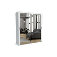 KLEIDERSCHRANK MAT A Weiß 120x60x205 cm - Weiß, Holzwerkstoff (120/205/60cm) - FURNLUX