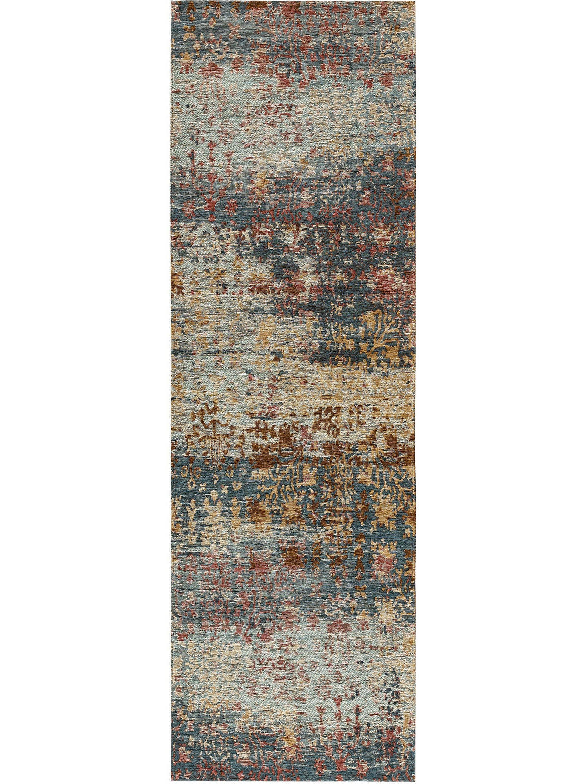 LÄUFER Frencie Blau 80x250 cm - Blau, Textil (80/250cm) - benuta Nest