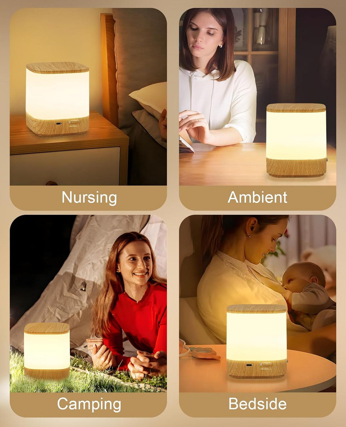 TISCHLEUCHTE Hellwig 9.8/11.5/9.8 cm - Eiche Artisan, Metall (9.8/9.8/11.5cm) - ZMH