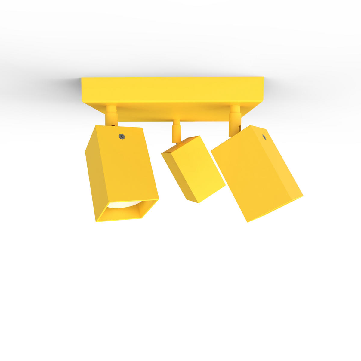 DECKENLEUCHTE - Gelb, Metall (25/25/18cm) - Lumicom