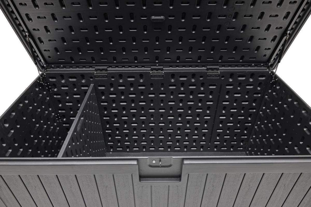 KISSENBOX Lilo 160x80 cm, Kunststoff, Schwarz - Schwarz, Kunststoff (160/72/80cm) - dasmöbelwerk