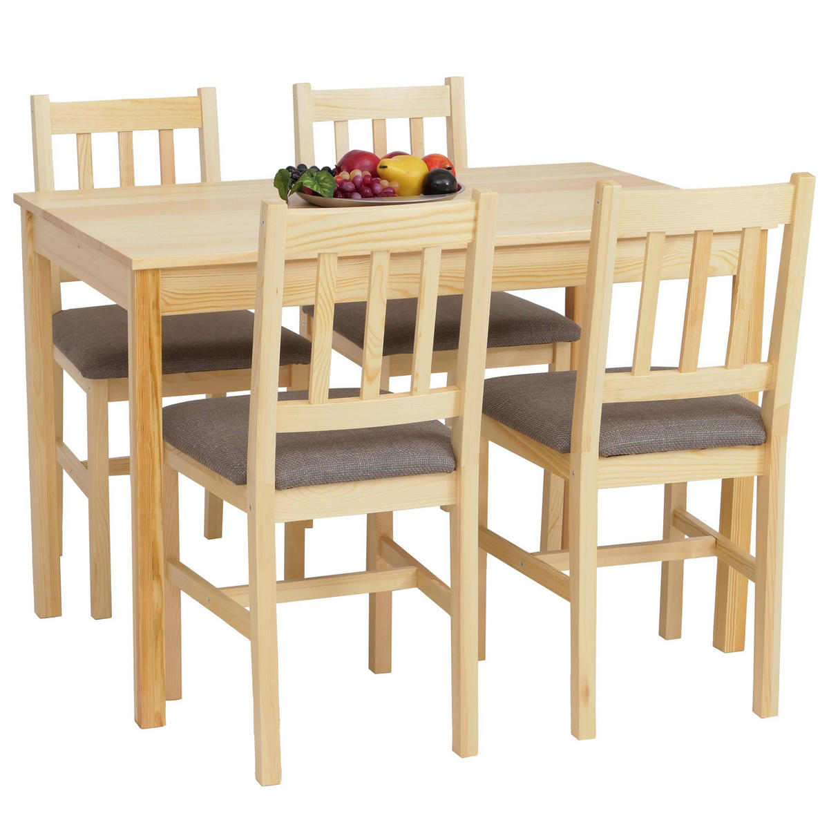 JEDILNI SET Dekor borovine - barve bora/svetlo siva, les - MCW