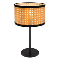 TISCHLEUCHTE Metall Schwarz Bambus-Optik - Schwarz, Metall (23/23/40cm) - Globo Lighting