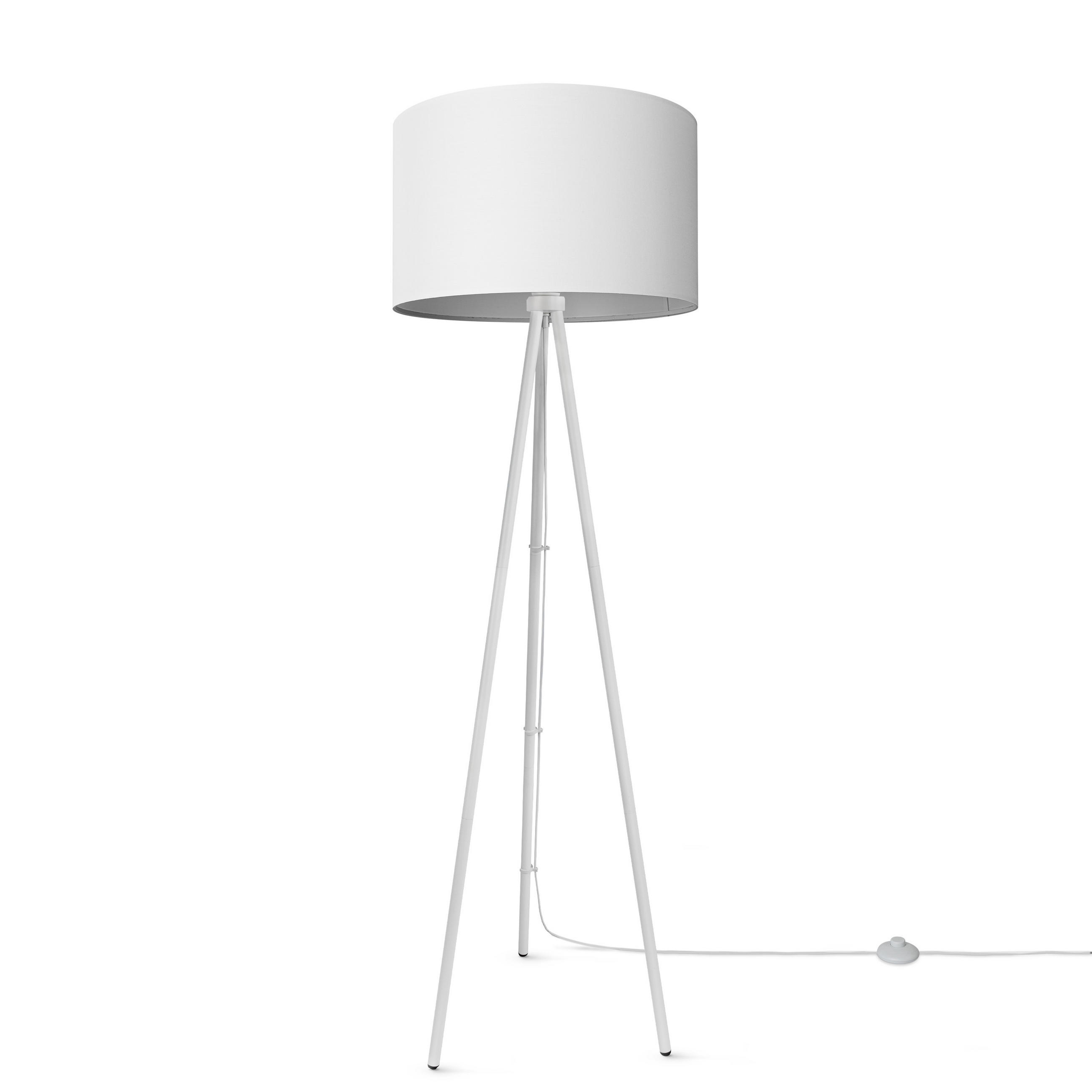 STEHLEUCHTE Trina Fl - Weiß, Metall (41.7/36.7/148.5cm) - Paco Home