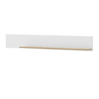 WANDBOARD weiß matt, Eiche, Wandregal 150 cm - Eichefarben/Weiß, Holzwerkstoff (150/22/21cm) - Furn.Design