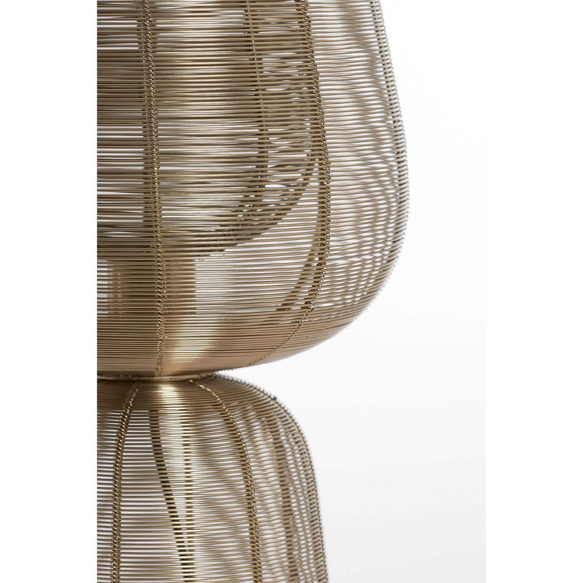 TISCHLAMPE ABOSO Gold 24/24/54 cm - Goldfarben, Metall (24/24/54cm) - Light & Living
