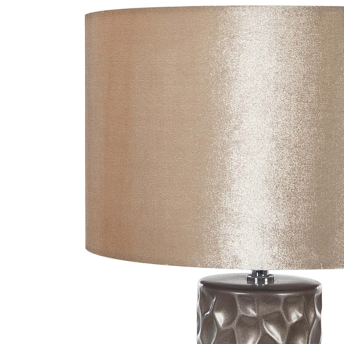 BORDSLAMPA Sankuru 30/30/50 cm - Guldfärgad, Keramik (30/30/50cm) - Beliani