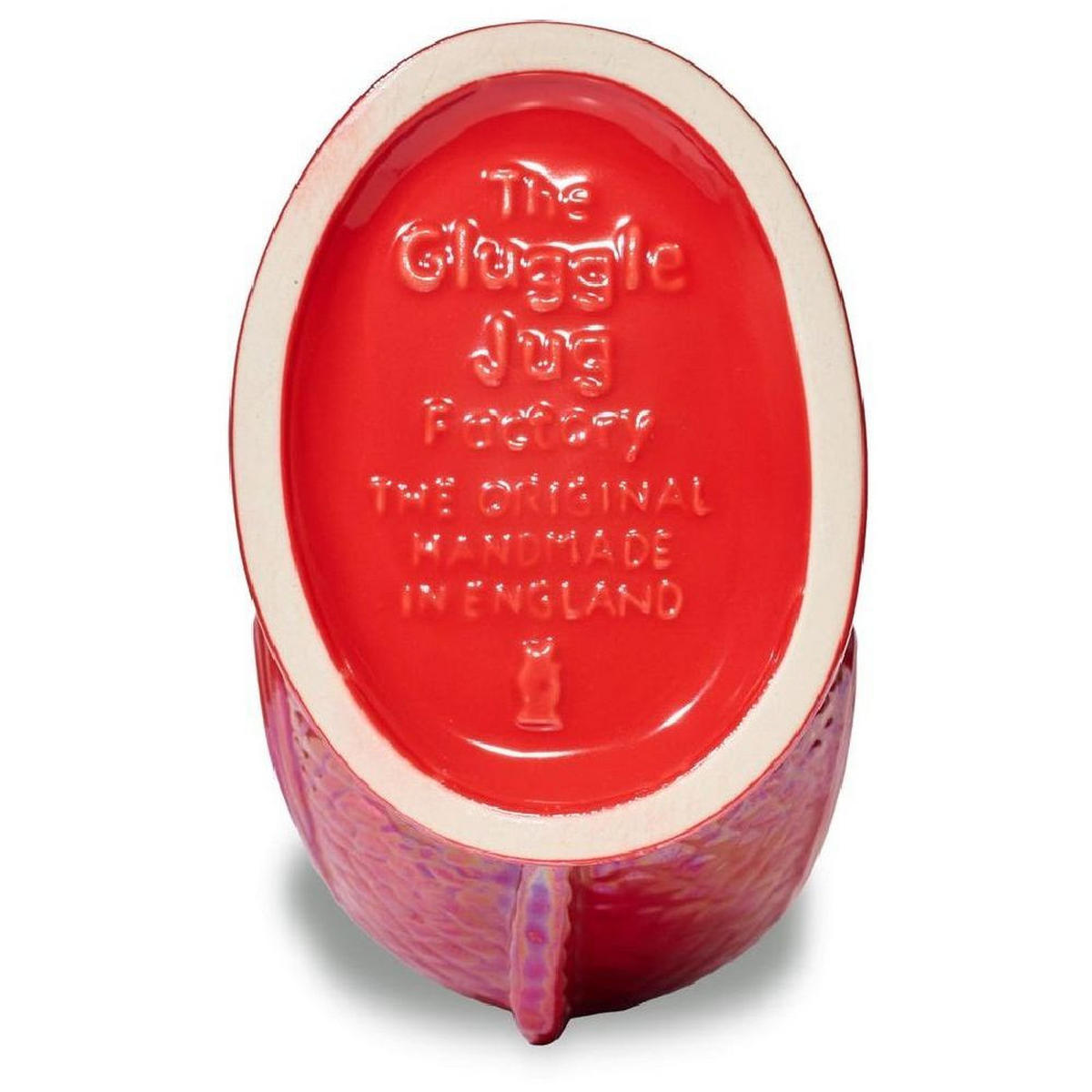 KARAFFE mit „Gluck-Gluck“-Geräusch 27,5/17/9,5 cm - Rot, Keramik (1.2L) - Gluckigluck