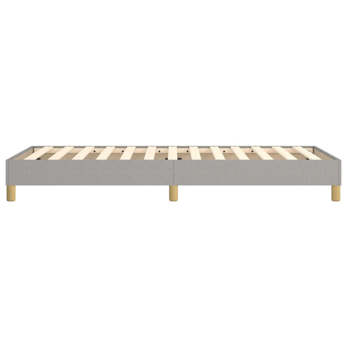 POLSTERBETT Quinn 100/203 cm - Hellgrau, Holzwerkstoff (100/200cm) - Nettlife