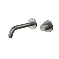 WASCHTISCHARMATUR Unterputz matt grau 28,1/14/6,5 cm - Grau, Metall (28.1/14/6.5cm) - EMKE
