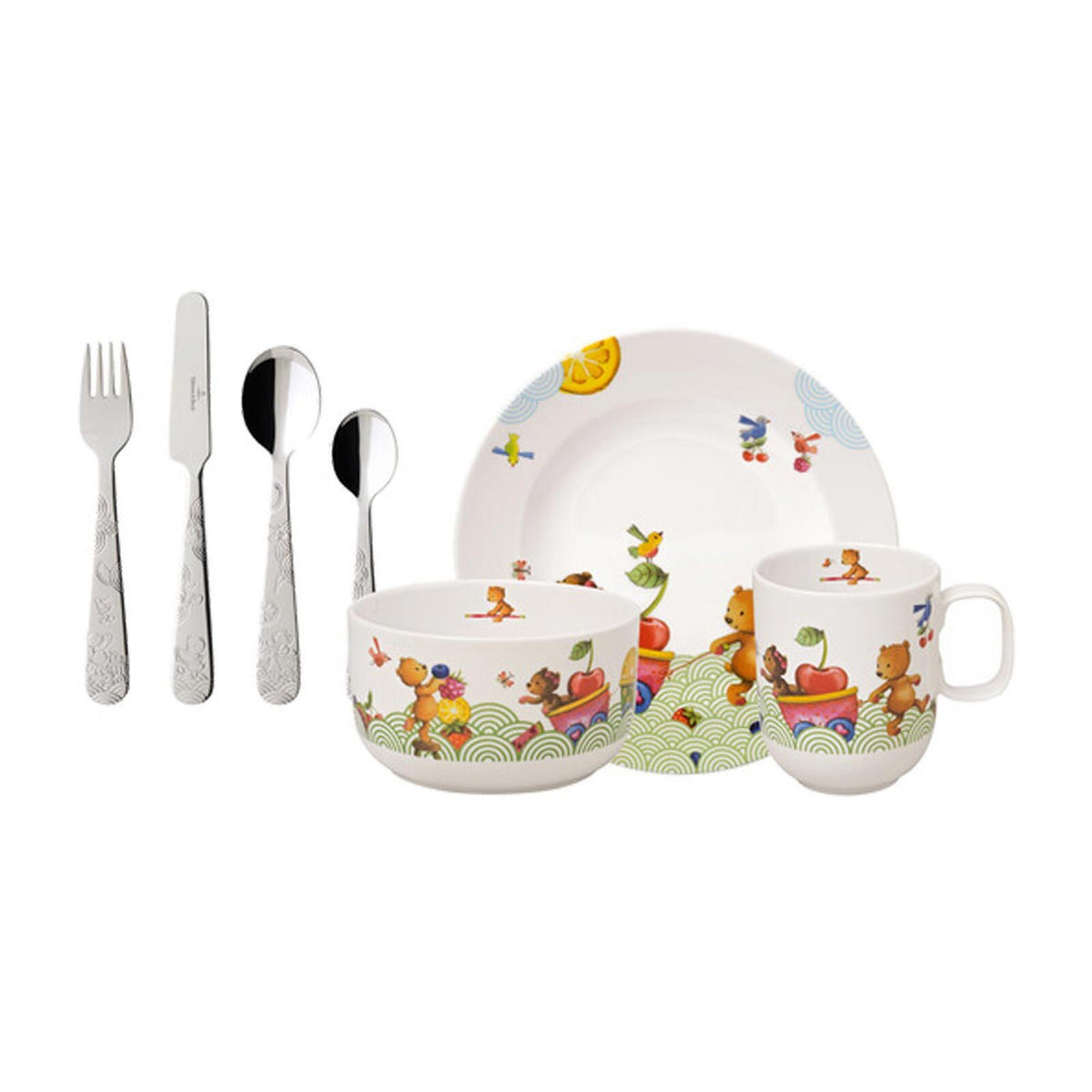 KINDERGESCHIRR Hungry as a Bear bunt - Multicolor, Keramik (1/1/1cm) - Villeroy & Boch