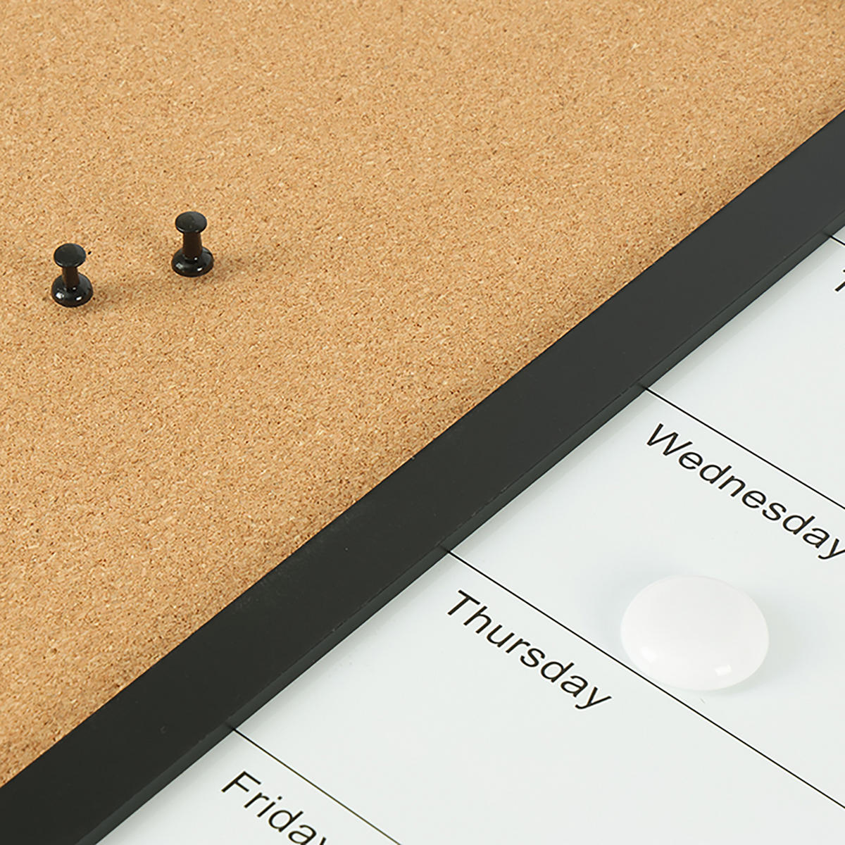 KOMBITAFEL - Multicolor, Naturmaterialien/Holzwerkstoff (90/60/2cm) - Relaxdays