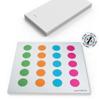 SPIELTEPPICH & Kindermatratze 2in1 Spiel und Schlafmatte Twister - Weiß, Textil (130/140cm) - Gowoll