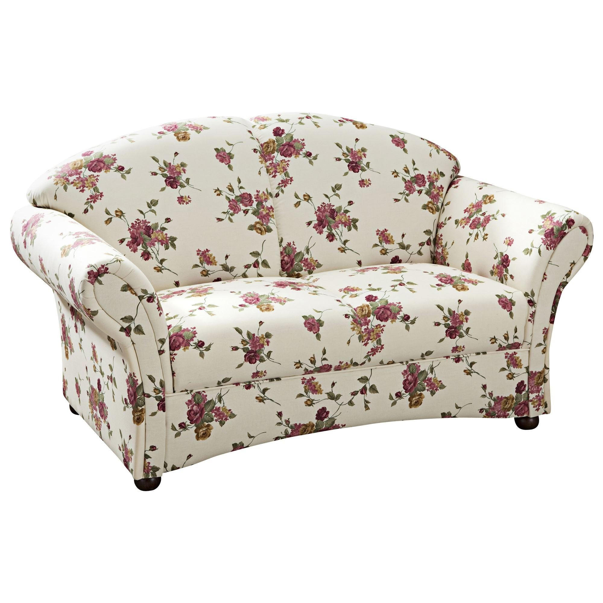 SOFA 2-Sitzer Kama Bezug Flachgewebe Buche nussbaum dunkel / beige - Weiß, Kunststoff (151/85/81cm) - 58aufmkessel