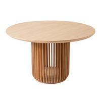 ESSTISCH Franz, Natur Massiveiche, Ø130 cm - Beige, Holz (130/130/76cm) - WOODEK