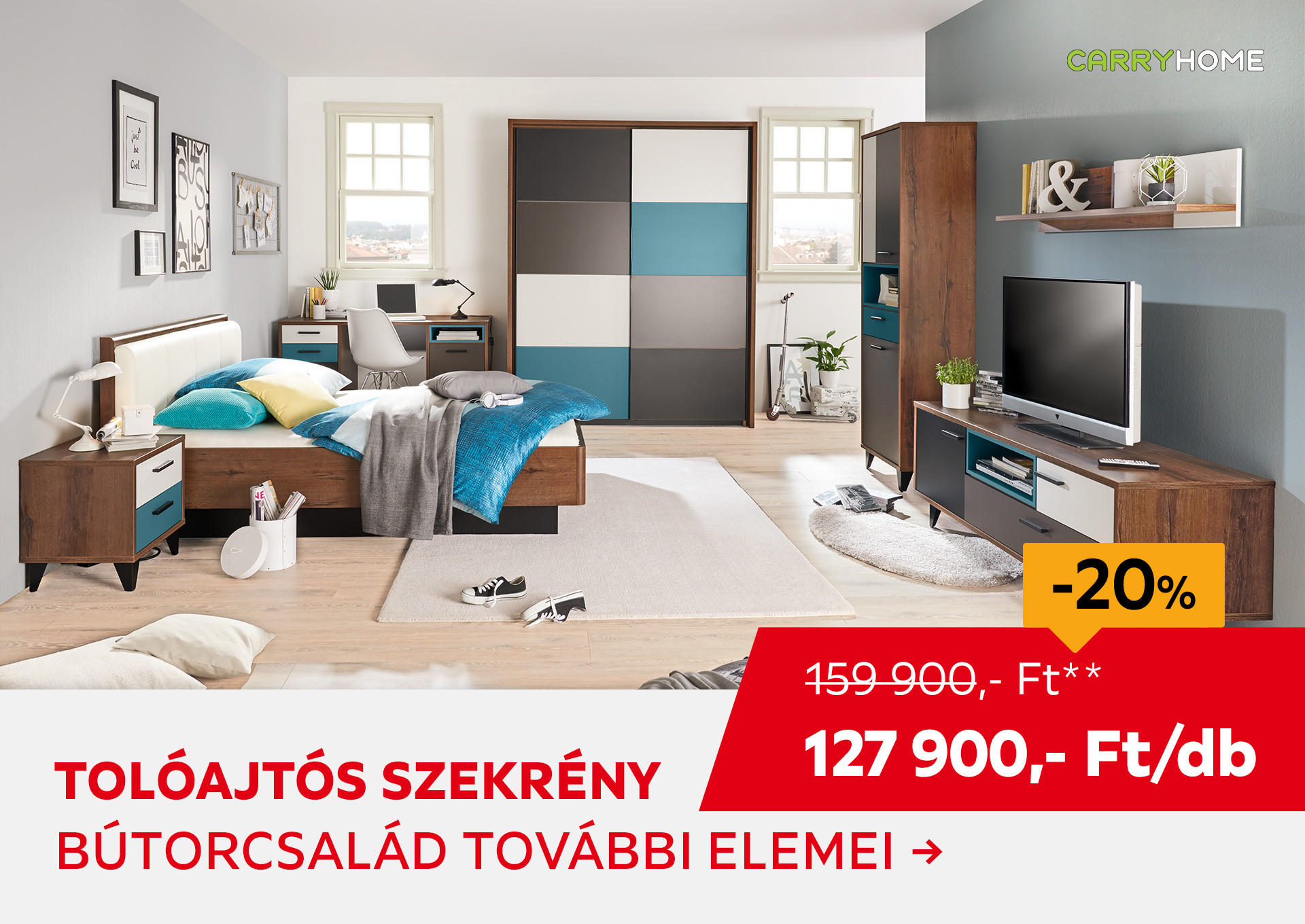 TOLÓAJTÓS SZEKRÉNY Kiemelt termék 159900 Ft.- helyett 127900 Ft.-