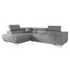 ECKSOFA Torezio, Seite: Links - Hellgrau, Holz/Textil (274/203cm) - MIRJAN24