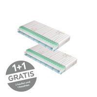 TASCHENFEDERKERNMATRATZE 80/200 cm Höhe ca. 21 cm 7 -Zonen - Textil (80/200cm)