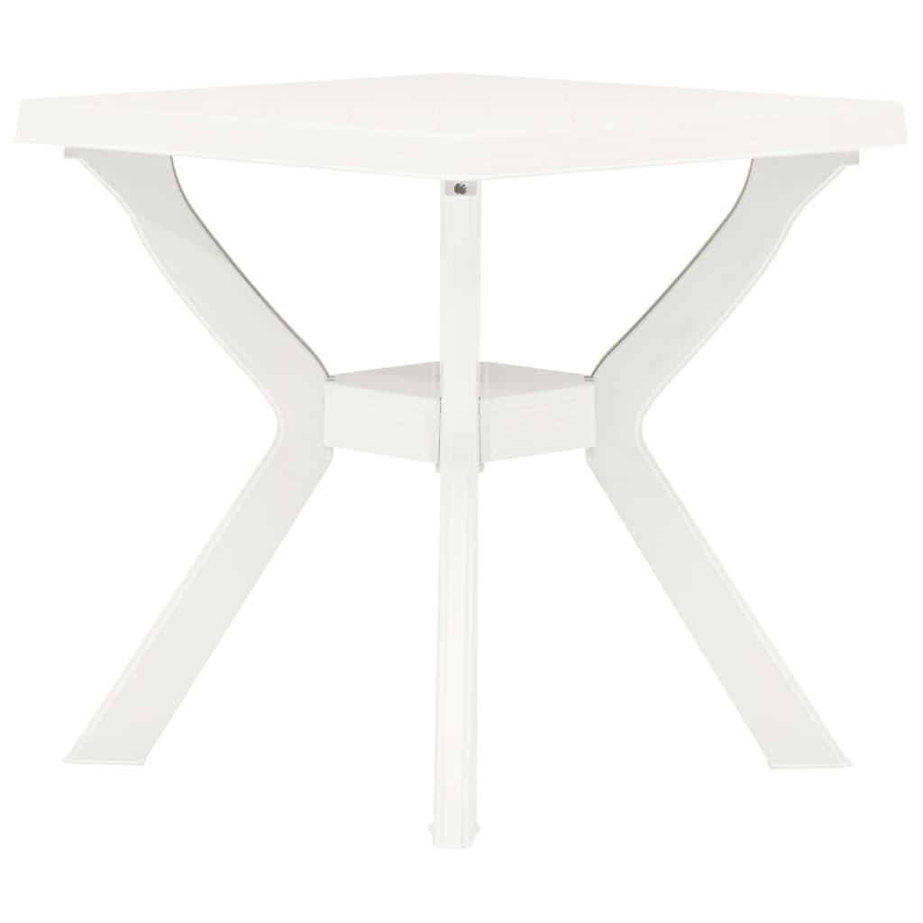 BISTROTISCH Weiss 70/70/72 Cm Kunststoff - Weiß, Kunststoff (70/70/72cm) - vidaXL