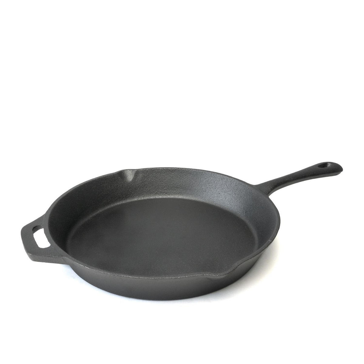 GUSSEISENPFANNE 30 cm - Schwarz, Metall (30cm) - Intirilife