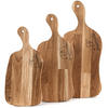 SCHNEIDEBRETT Holz Eiche geölt LIVO 3-tlg - Eichefarben, Holz (21/49cm) - KONSIMO®