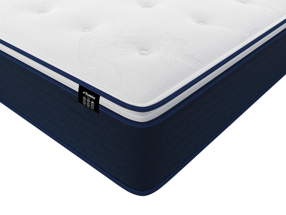 STANDARDMATRATZE - 1 Person - Stoff - Weiß - - Weiß, Textil (90/190cm) - Vente-Unique
