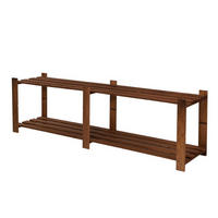 HOLZREGAL PINEPEAK 50x170x38cm 2 Fachboden 1,2cm dickes Kiefernholz Braun - Braun, Holz (170/50/38cm) - PROREGAL
