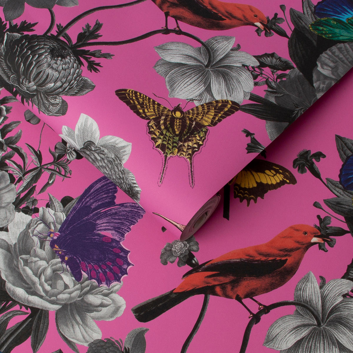 VLIESTAPETE Jardin - Pink, Papier/Kunststoff (52/1005cm) - Graham & Brown