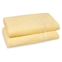 SAUNATUCH, 2er-Set, 70x180 cm, 100% Baumwolle, Gelb - Gelb, Textil (70/180cm) - Zollner