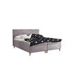 BOXBETT Mit Bettkasten Matratze + Topper BELLA Stoff Riviera Lila 180x200 cm H2-Pocket - Lila, Holz (180/200cm) - Kaiser Möbel