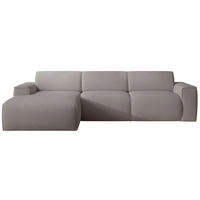 ROHOVÁ POHOVKA Bouvi sivohnedá, vľavo - čierna/sivohnedá, textil/plast (310/165cm) - Selsey