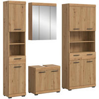 BADEZIMMER Vento 4-tlg. (B/H/T: ca. 201/191/34 cm) in Artisan Eiche /Artisan Eiche - Eiche Artisan, Holz (201/191/34cm)
