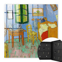 SCHLÜSSELBOX Schwarz 30x30 cm- Türöffnung nach rechts - Gemütliches Zimmer - Blau, Metall (30/30/5cm) - TULUP