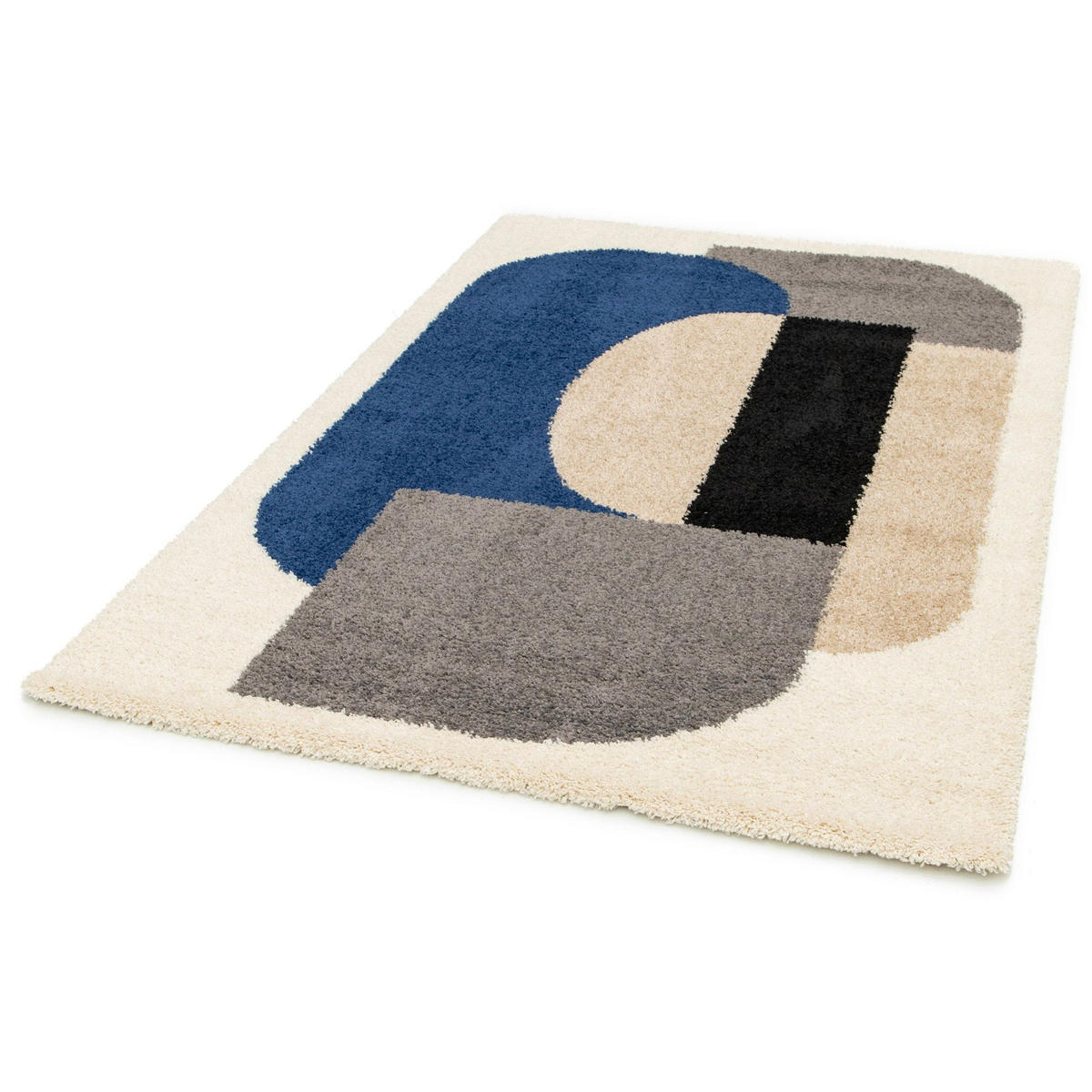 TEPPICH trendig modern blau - Blau, Textil (120/170cm) - AFK Living