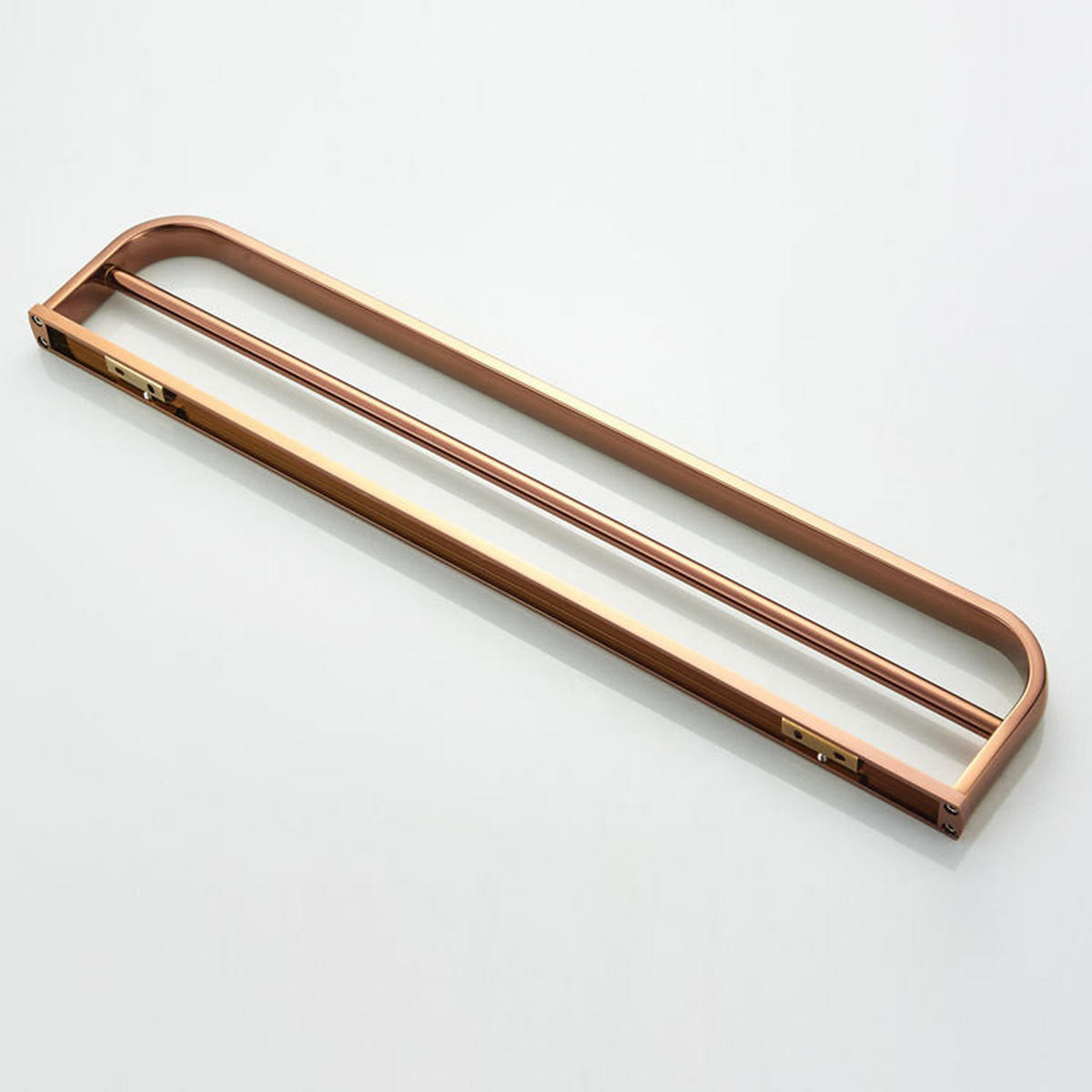 HANDTUCHHALTER – Doppelstange in Roségold – 57 cm Länge - Roségold, Metall (11/2.7/57cm)