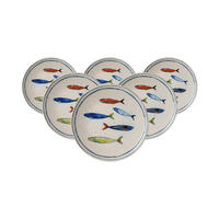 DESSERTTELLER Maro bunt ø 20,5 cm 6er Set - Multicolor, Keramik (20.5cm) - Ritzenhoff Breker