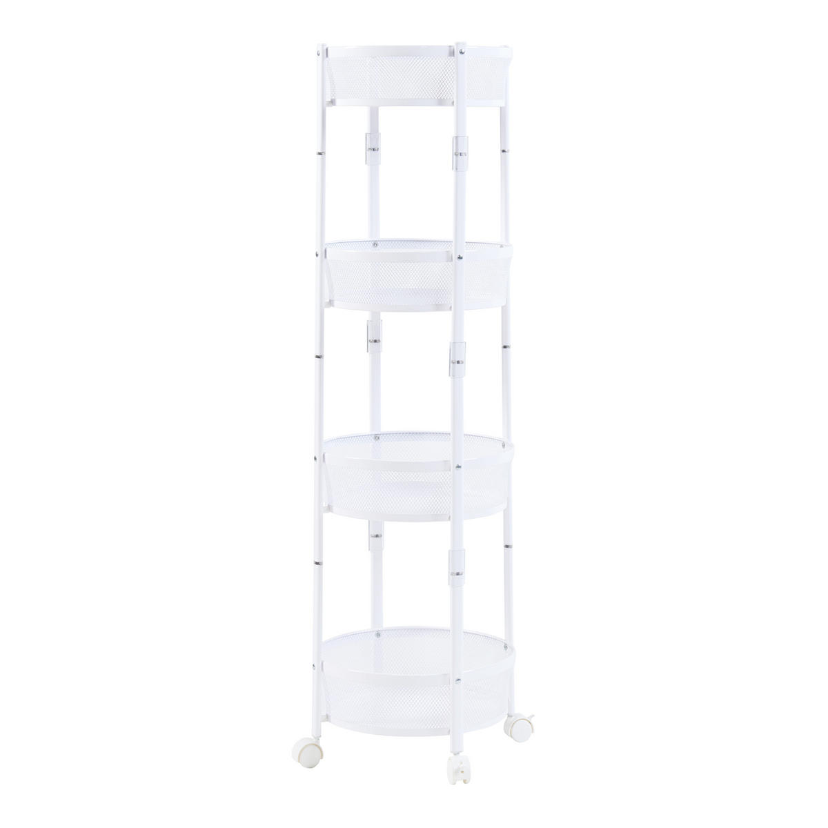 ROLLWAGEN Sørreisa - Weiß, Metall (37.5/123/37.5cm) - [en.casa]
