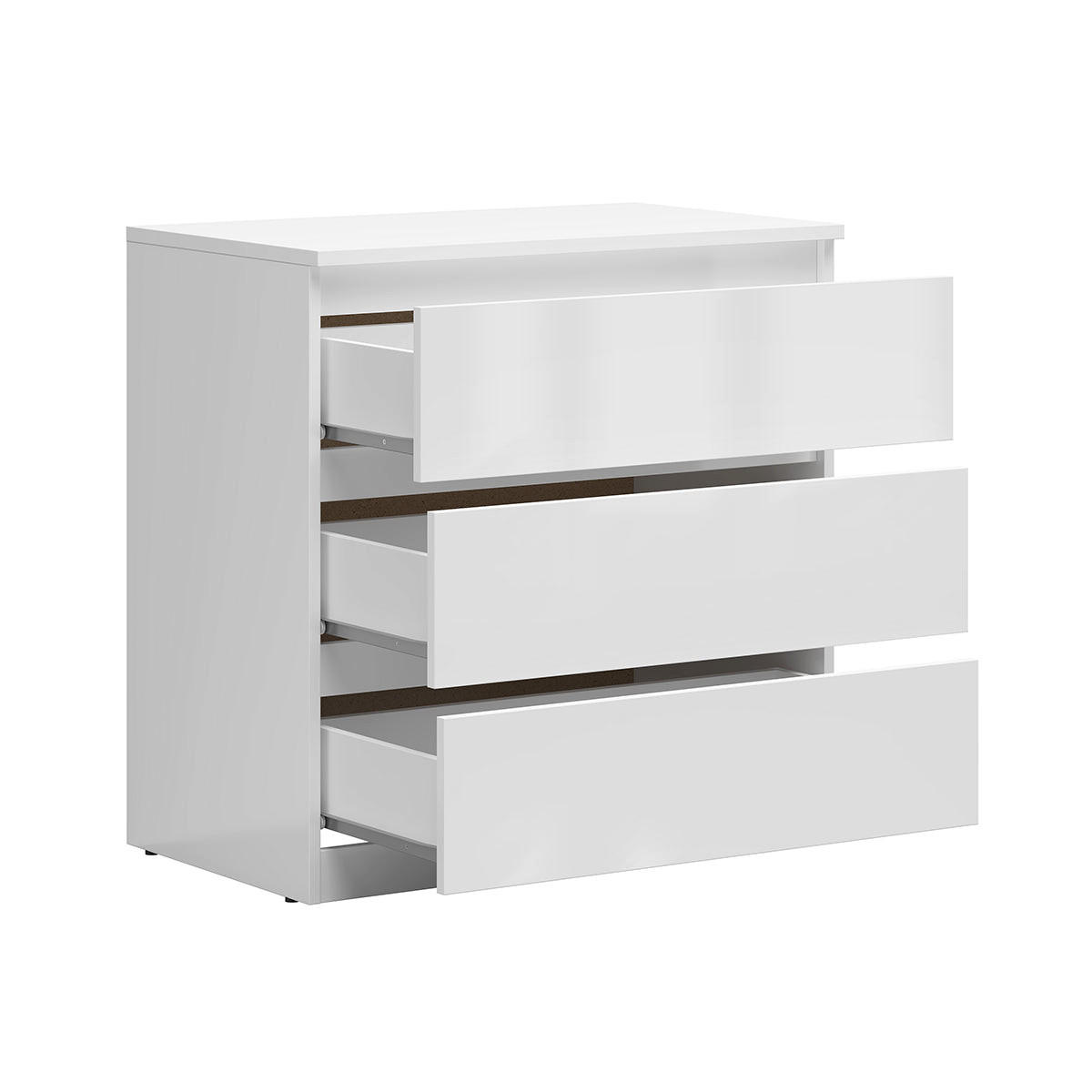 KOMMODE Edwin Weiß - Weiß, Holzwerkstoff (75/75/45cm) - Petits-meubles
