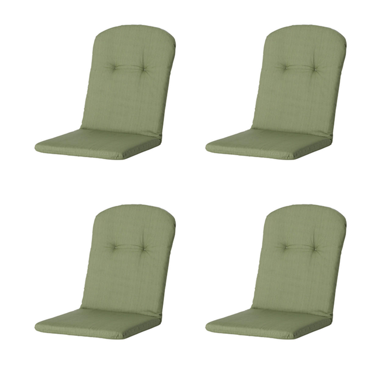 GARTENSTUHLKISSEN Basic 96/45 cm 4er-Set - Grün, Textil (45/5/96cm) - Madison