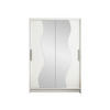 KLEIDERSCHRANK Miami S - Silberfarben/Weiß, Holzwerkstoff/Kunststoff (120/200/58cm) - MIRJAN24