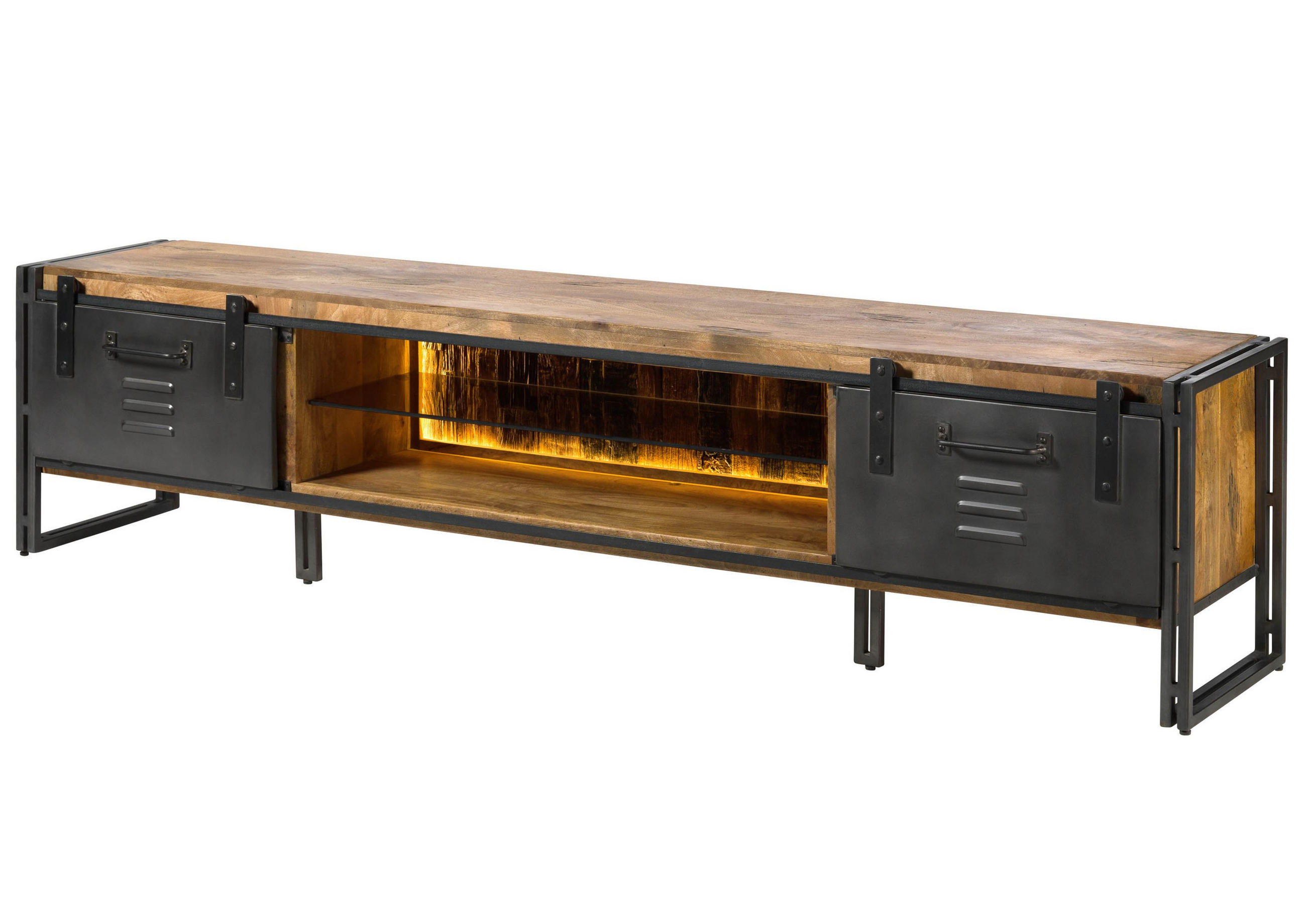 Massivmoebel24 Tv-Board Natur 240x55x45 cm