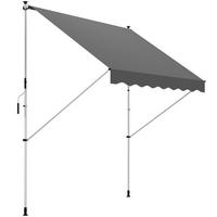 MARKISE, Grün+Weiß, Aluminium, Stahl, Polyester - Grau, Metall (150/280/300cm) - Outsunny