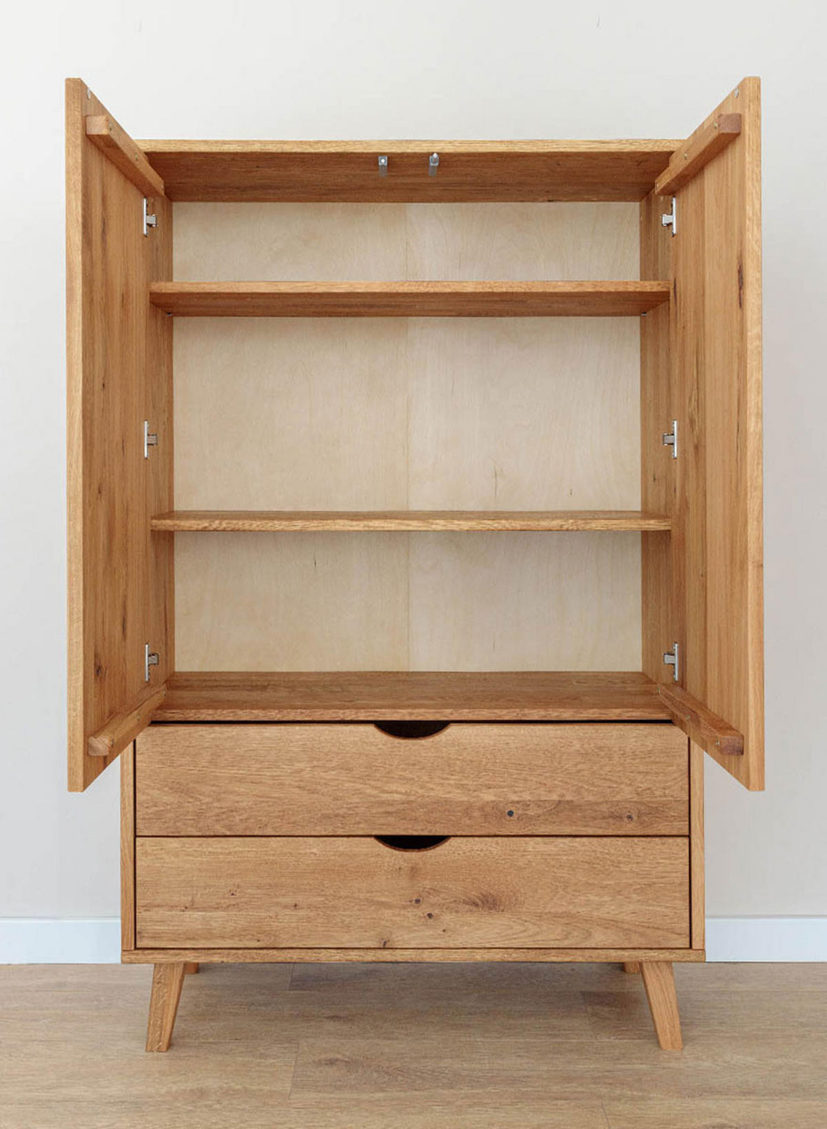 KLEIDERSCHRANK Simona Eiche Natur 90 / 40 / 145cm - Eichefarben/Braun, Holz (90/145/40cm) - Feldmann-Wohnen