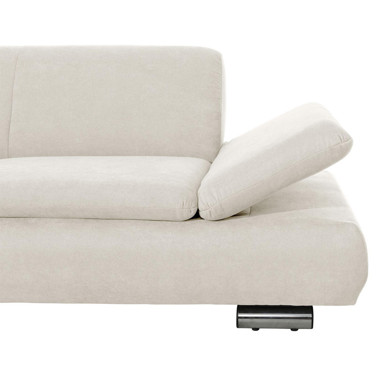 ECKSOFA mit Ottomane links Kaye Flachgewebe beige - Beige, Kunststoff (190/270cm) - 58aufmkessel