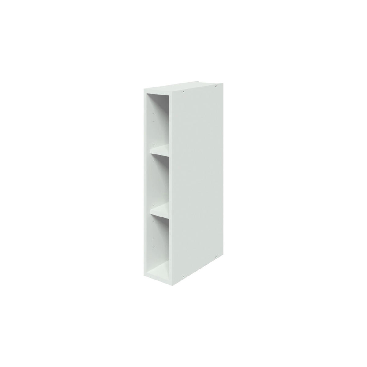HÄNGESCHRANK – 15 cm – W15 – Lunara – Weiß Hochglanz - Weiß, Holzwerkstoff (15/72/30cm) - hi-markt
