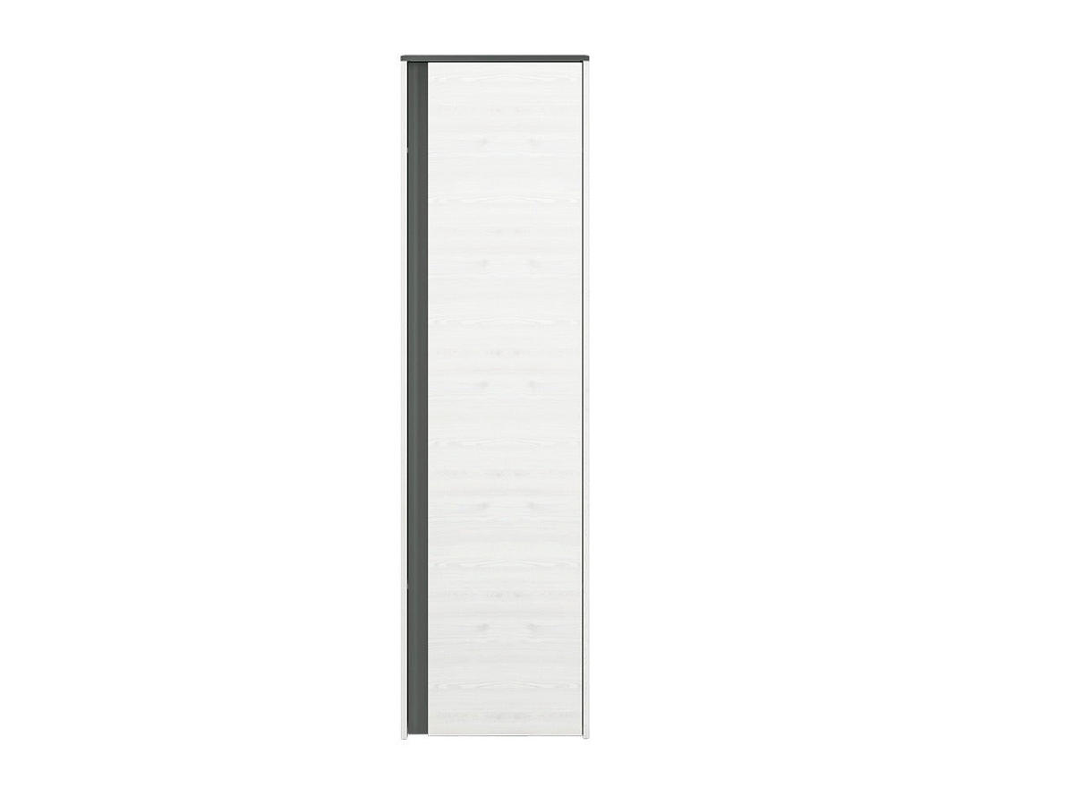 KLEIDERSCHRANK – HYGA 06 – 54 cm – Hyga – Weiß / Kieferfarben - Weiß/Kieferfarben, Holzwerkstoff (54/198/34cm) - hi-markt