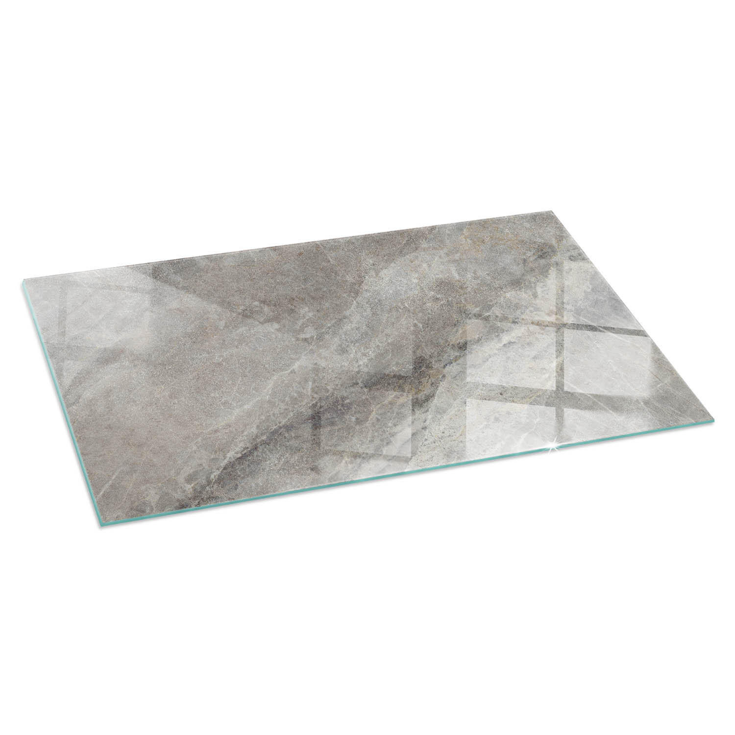 ArtPrintCave Glasplatte Grau 100x50x0.4 cm
